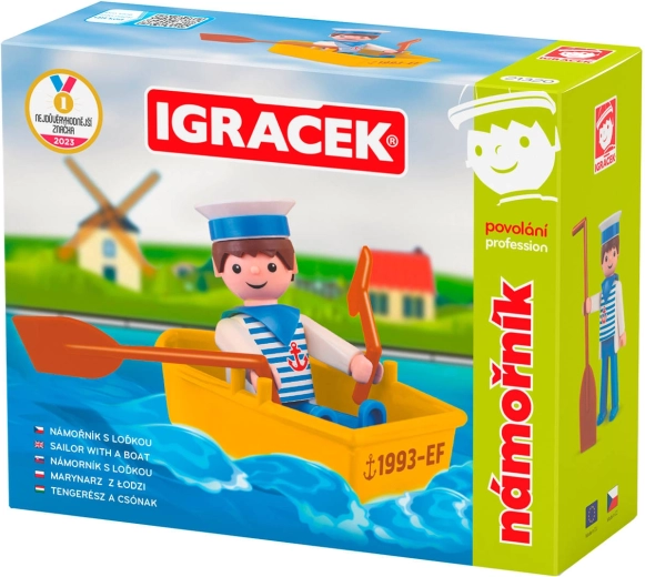 Efko Igráček marinar – set cu figurină și bărcuță