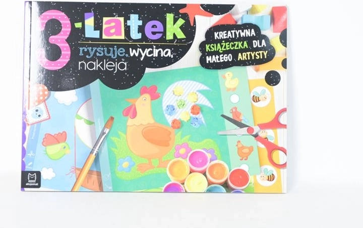Copilul de 3 ani desenează, decupează și lipește – caiet creativ