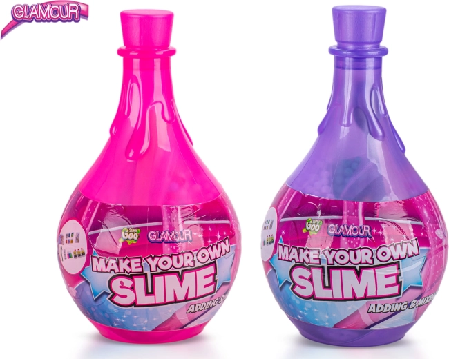 Set Glamour pentru fabricarea slime-ului – roz și albastru