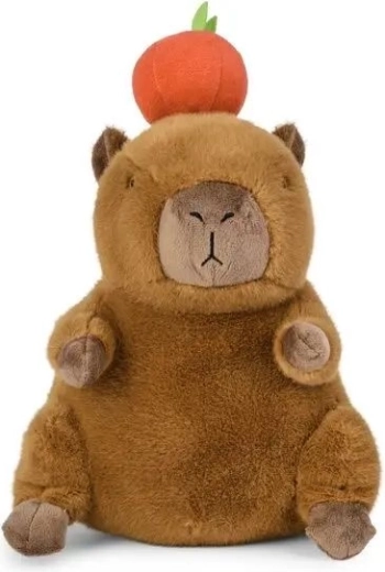 Capybara de pluș cu măr, 25 cm