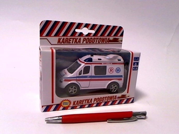 Ambulanță tip van 11 cm cu sunet și lumini
