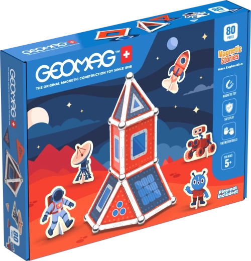 Geomag Stories Mars set de construcție magnetic 80 de piese