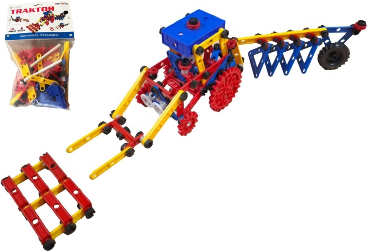 Variant mini tractor – set de construcție politehnic, 209 piese