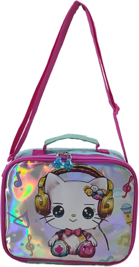 Geantă de umăr pentru fete Pisicuță dulce 23,5 cm