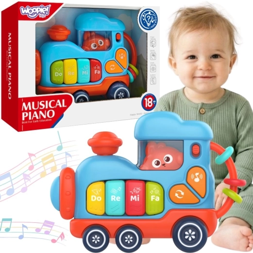 Woopie Baby pian interactiv muzical locomotivă