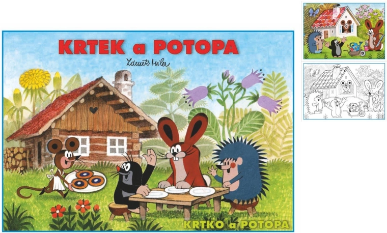 Carte de colorat A5 Cârtița și inundația