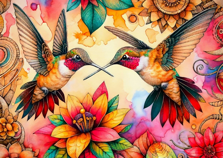 Enjoy puzzle Refugiul colibriilor 1000 de piese