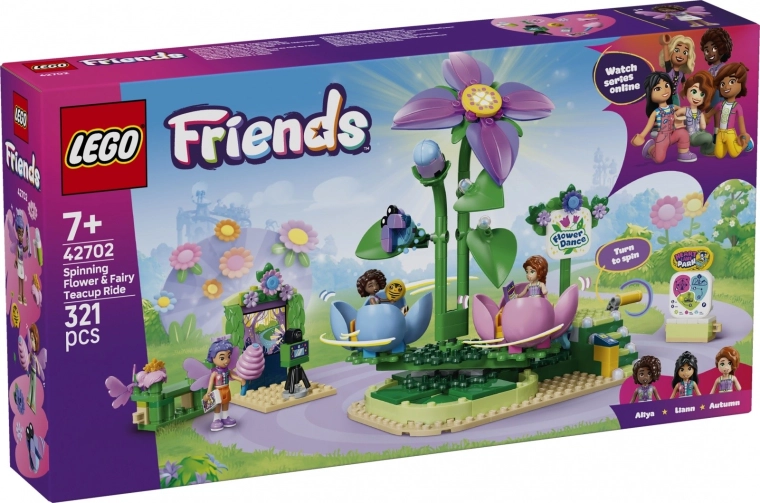 LEGO Friends carusel floral cu cești, cu tematică de zâne