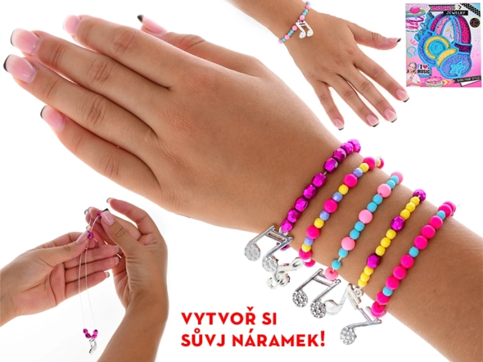 Set pentru realizarea brățărilor în cutie pentru copii 6+