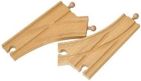 BABU șină din lemn în Y 16 cm, 2 buc.