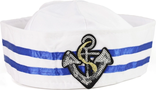 Șapcă marinărească albă pentru copii