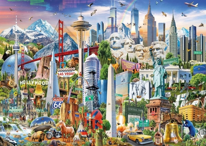 Educa puzzle Minunile Americii de Nord 1500 piese