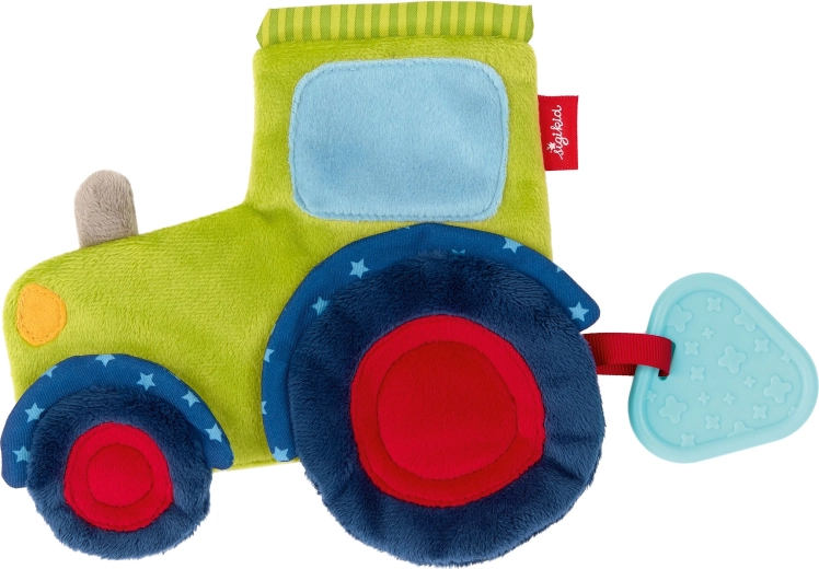 Sigikid jucărie de alinare (comforter) tractor cu inel de dentiție - 1 bucată