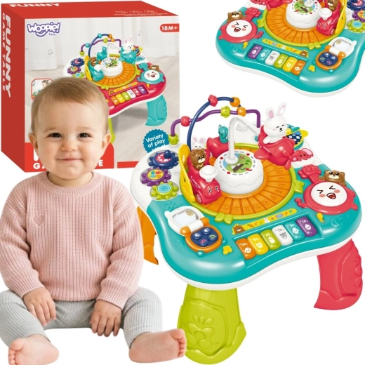 Woopie Baby măsuță interactivă educațională 2în1 cu pian și sunete