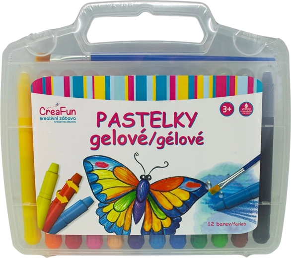 Creioane gel lavabile CREAFUN – set de 12 culori