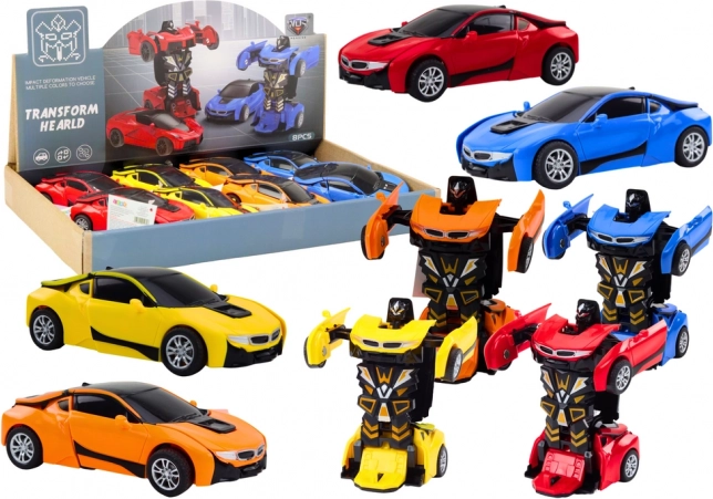 Auto-robot 2v1 robot variabil în 4 culori