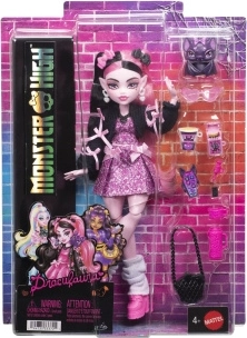 Păpușa Monster High Draculaura cu accesorii și animal de companie