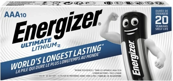Energizer Ultimate Lithium AAA baterii litiu 10 buc