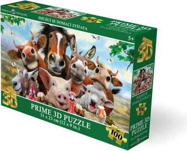 Puzzle 3D Animale de casă zâmbitoare