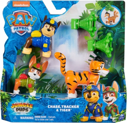Figurine Patrula Cățelușilor: Jungle Patrol, Chase și Tracker