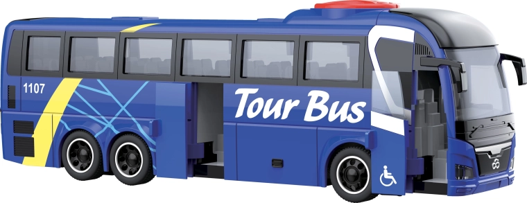 City Service Car autobuz urban 1:16 albastru