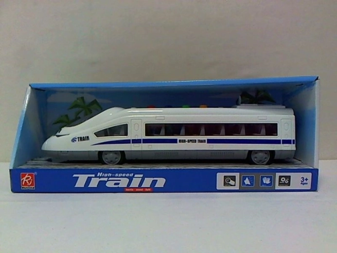 Tren modern cu efecte luminoase și sonore 34 cm