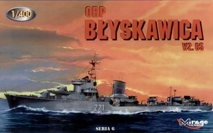 Model din plastic ORP Blyskawica wz. 65