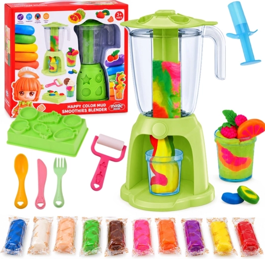 Set creativ de plastilină cu mixer pentru cocktailuri și deserturi, 10 culori