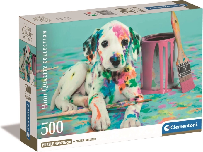 Puzzle 500 piese Compact – Dalmațian amuzant