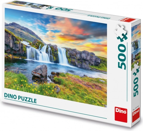 Puzzle DINO Cascada islandeză 500 de piese