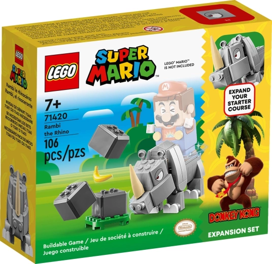 Rinocerul Rambi - Set de extensie LEGO Super Mario