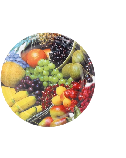 Set de capace pentru conservare 66 mm cu motiv de banană (10 buc)