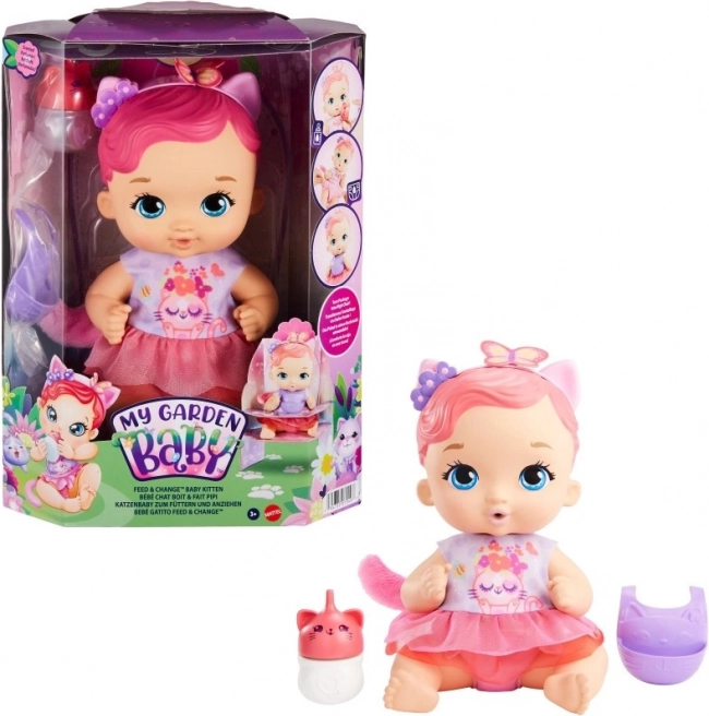 Păpușă adorabilă My Garden Baby Pisicuță cu accesorii