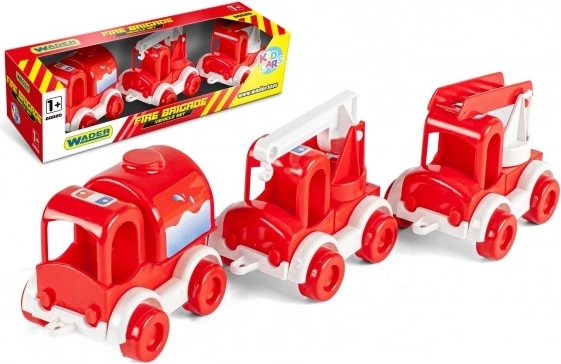 Set de 3 mașinuțe Kid Cars – serviciul de salvare al pompierilor