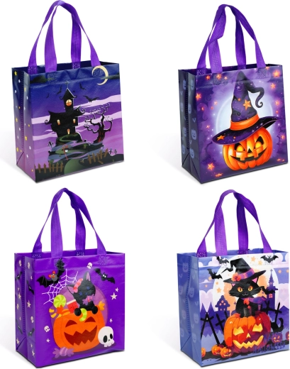 Sacoșă de Halloween cu 4 modele - 1 bucată