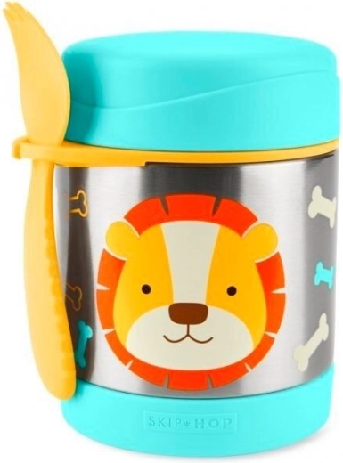 Skip Hop Zoo Termos din oțel inoxidabil pentru copii cu crocodil