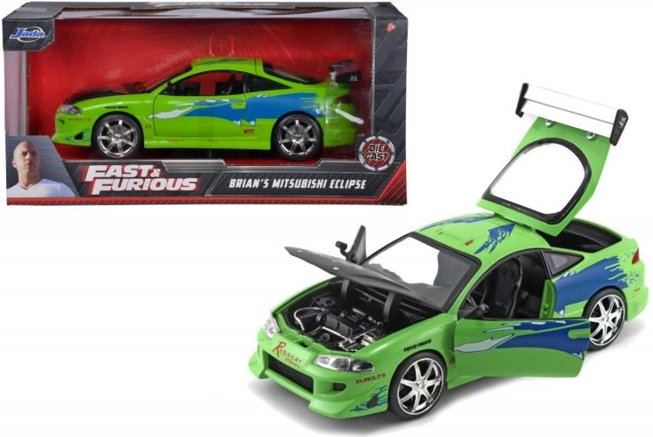 Model auto metalic Mitsubishi Eclipse 1995 1:24 – Fast & Furious