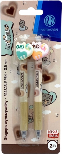 Astra pixuri cu gel ștergibile Pisicuță, set 2 buc