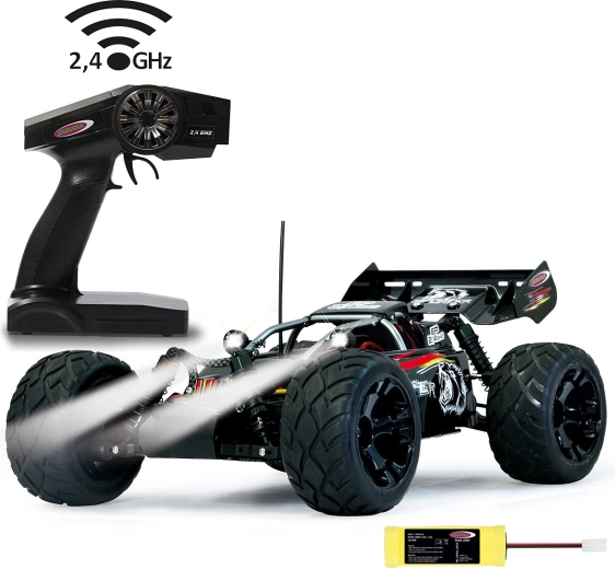 Jamara Splinter Desertbuggy 4WD 1:10 cu baterie NiMH, 2,4 GHz și LED