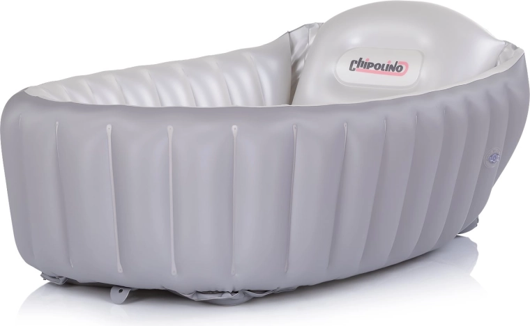 Cădiță gonflabilă pentru copii Chipolino Baby Cloud, gri