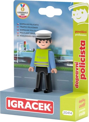 Efko Igráček polițist rutier – figurină cu accesorii