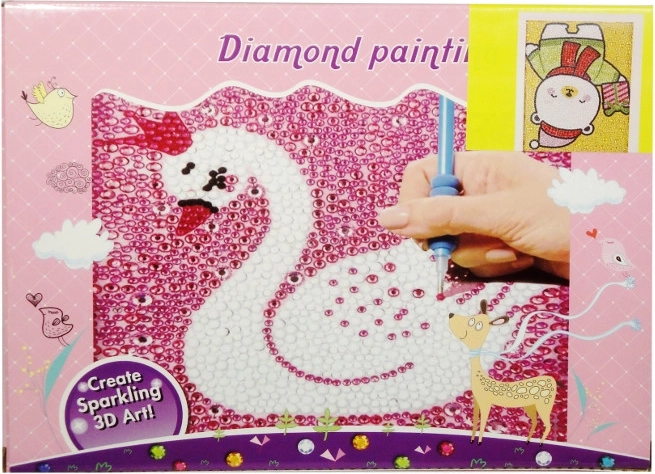 Set creativ mozaic cu diamante în ramă - 1 bucată