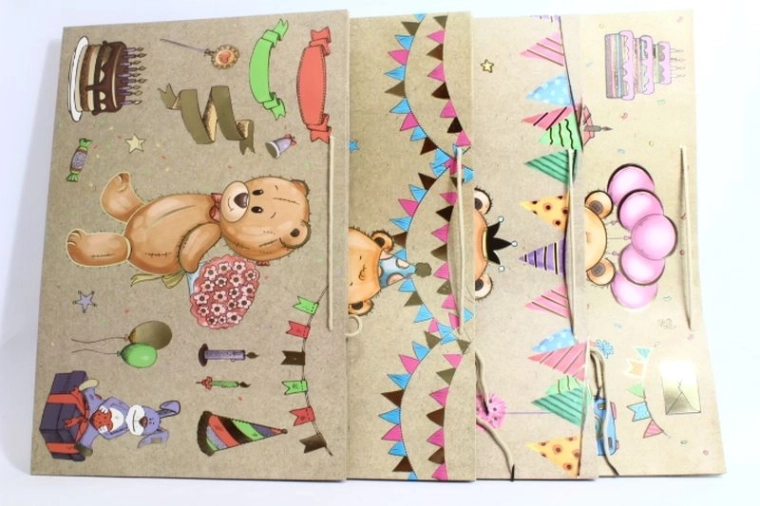Pungă de cadou JYWK 1001 XXL orizontală, design 156 (25 buc)