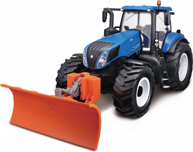 Maisto RC tractor New Holland cu lamă și lumini 2,4 GHz