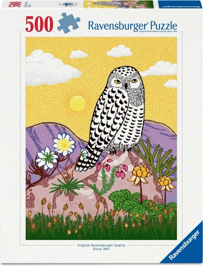 Puzzle Ravensburger Bufnița de zăpadă 500 de piese