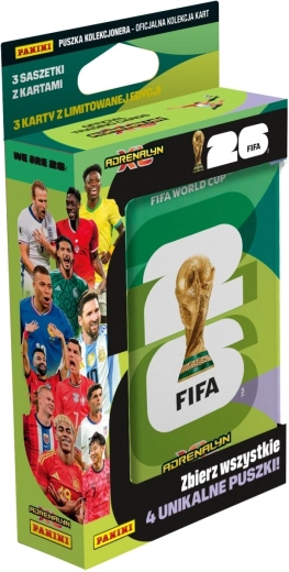 Carduri colecționabile PANINI FIFA World Cup 2026 – mini cutie metalică