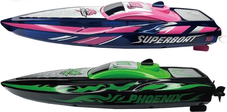 Barcă cu motor RC rapidă, controlată de la distanță (Speed boat)