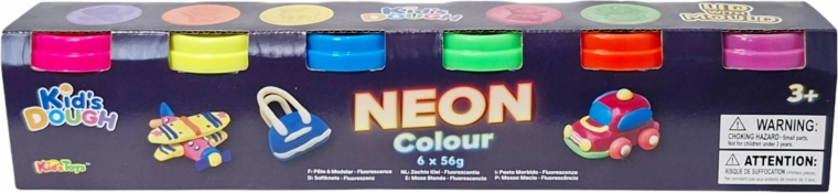 Plastilină neon – set de 6 culori