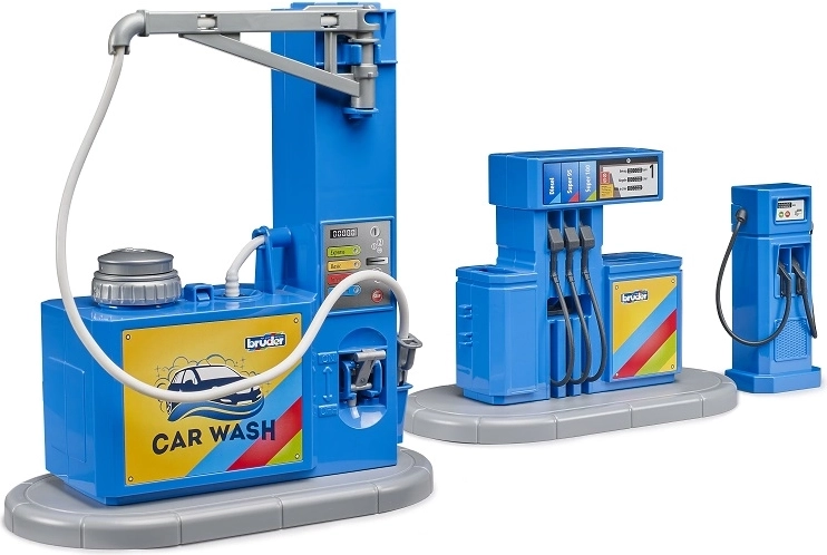 Bruder bworld stație de alimentare cu spălătorie auto