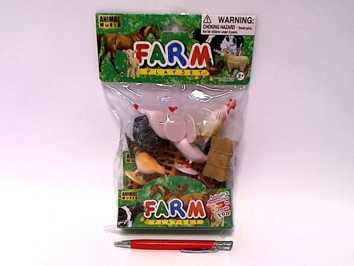Animale domestice – set de figurine cu păsări de fermă, 10 buc.